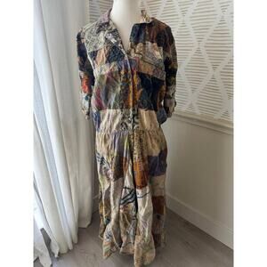 Patch Art Women’s Large Patchwork Funky Boho Maxi Dress